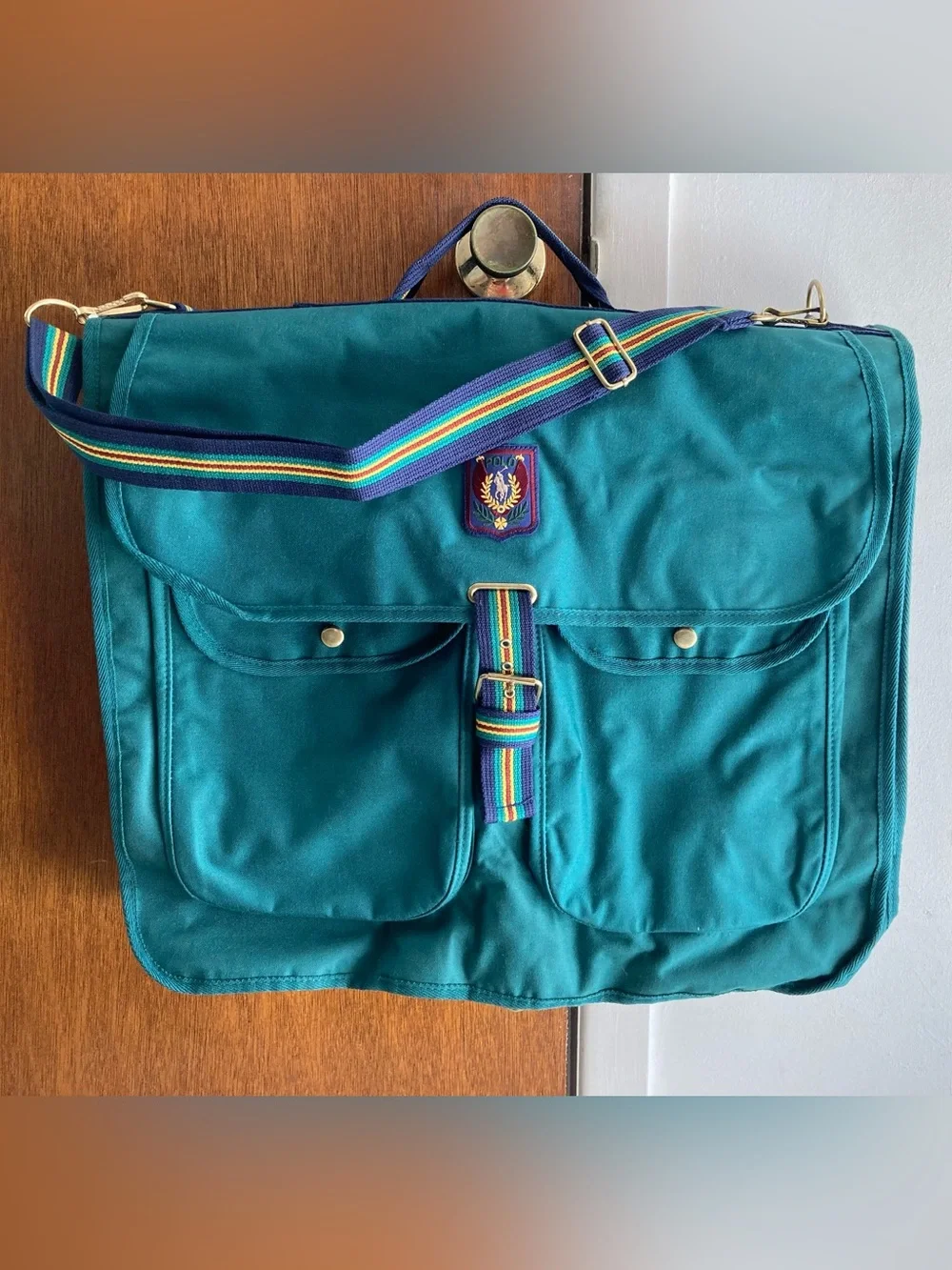 Polo Ralph Lauren Green Canvas Garment Bag